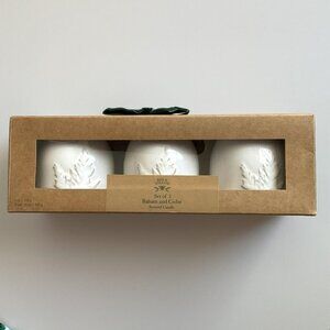 BEE AND WILLOW BALSAM AND CEDAR SCENTED CANDLES SET OF 3